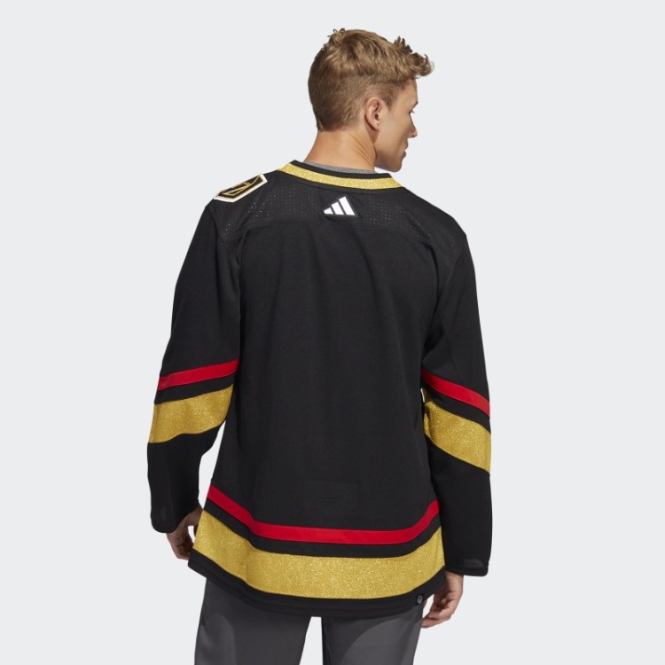 Adidas Golden Knights Autêntico Reverso Retrô Marca Wordmark Jersey Preto