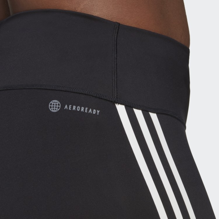 Legging Adidas Black Optime Trainicons 3 Listras 7/8 (tamanho Grande)