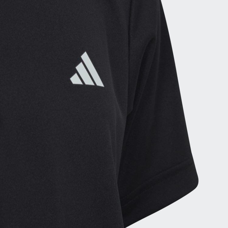Camiseta Preta Com As Três Listras Do Tênis Club Adidas