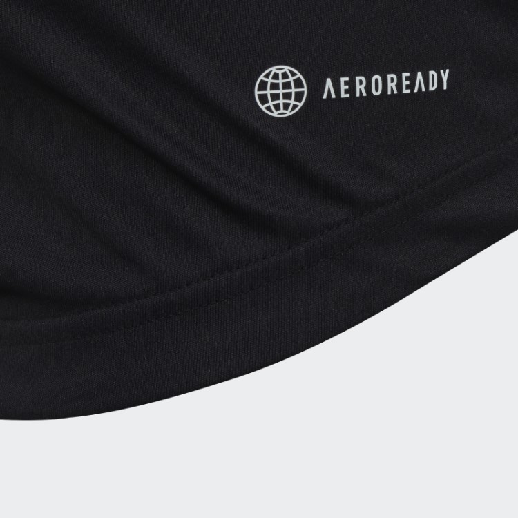 Camiseta Preta Com As Três Listras Do Tênis Club Adidas