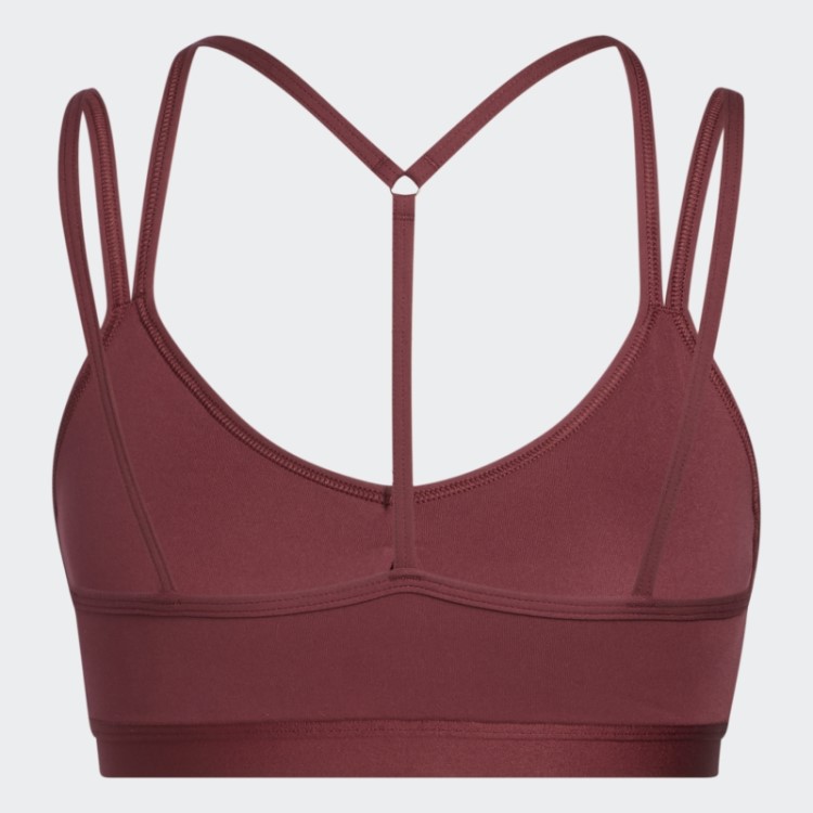 Sutiã De Suporte Leve Adidas Red Yoga Essentials
