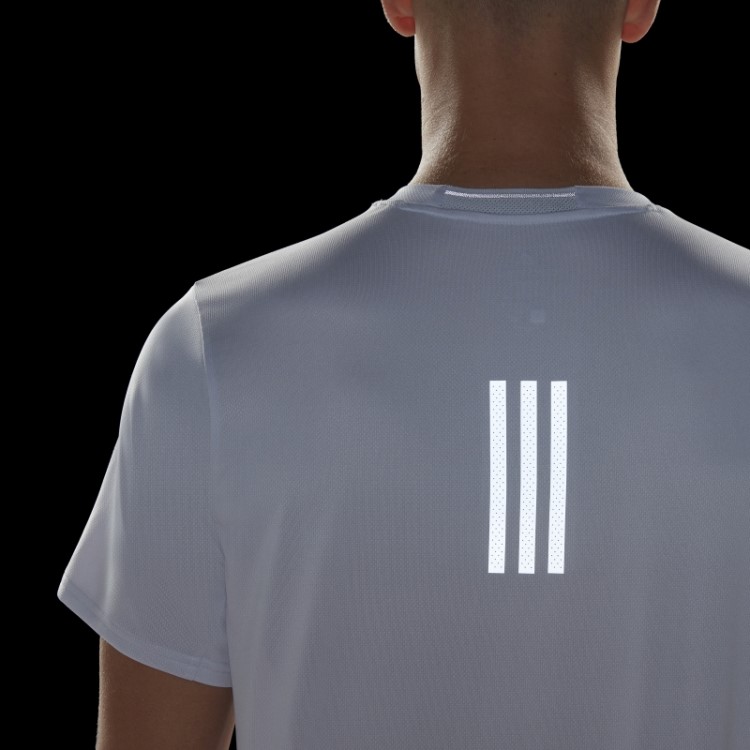 T-shirt De Corrida Com Design 4 Adidas Dash Cinza