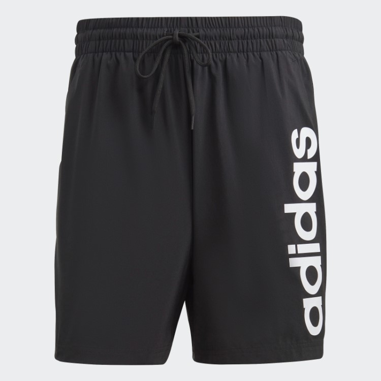Short Aeroready Essentials Chelsea Linear Logo Adidas Black Fashion