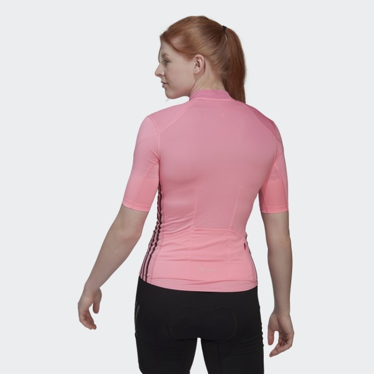 A Camisa De Ciclismo De Manga Curta Rosa Adidas