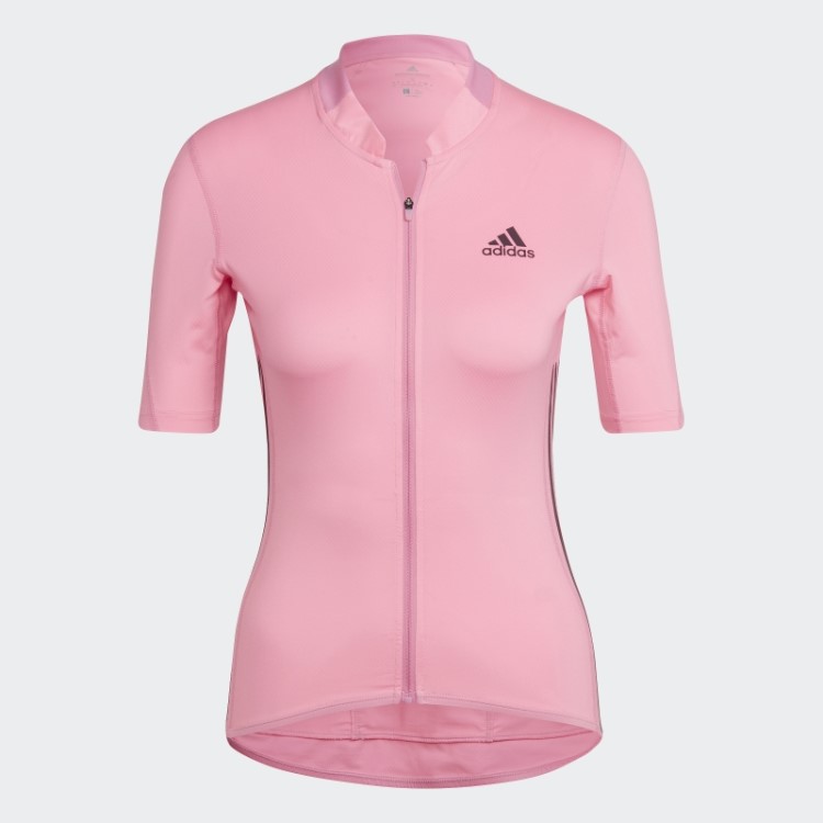 A Camisa De Ciclismo De Manga Curta Rosa Adidas