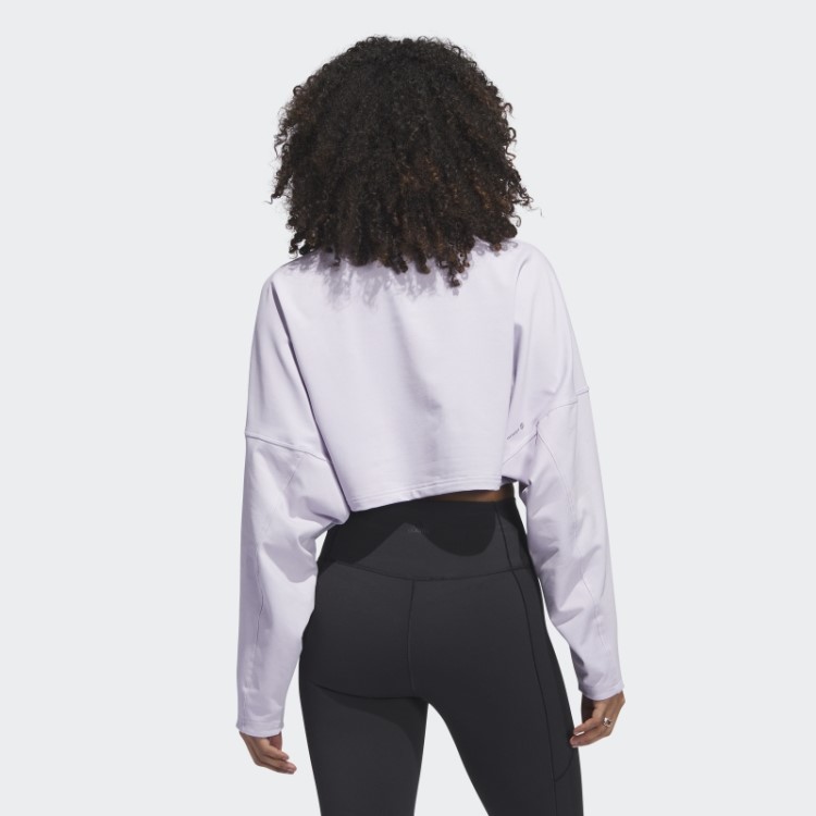 Moletom Adidas Silver Dawn Yoga Studio Crop