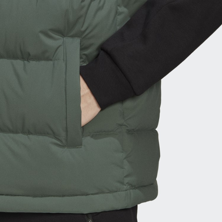 Adidas Helionic Colete Com Capuz Verde óxido