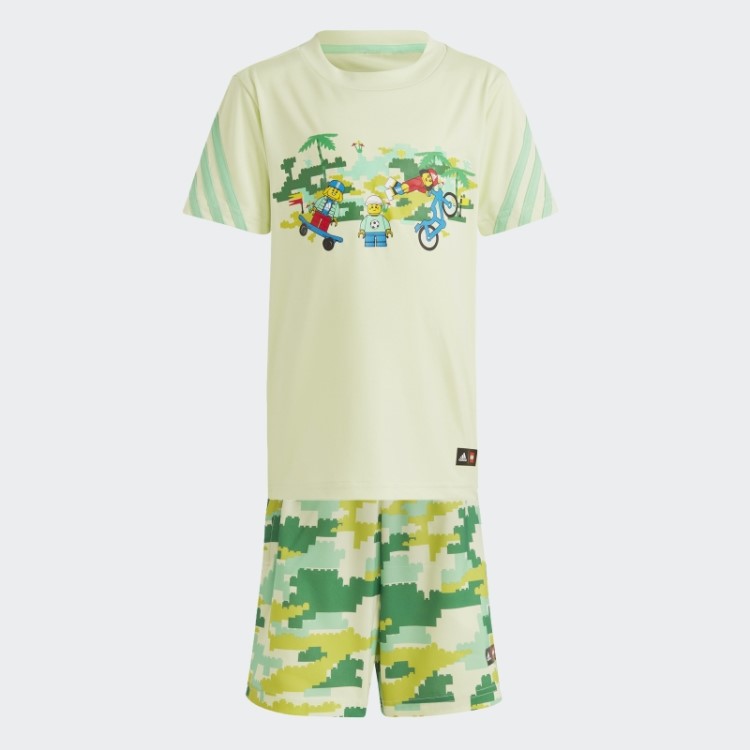 Conjunto De Camiseta E Shorts Adidas X Lego Play Halo