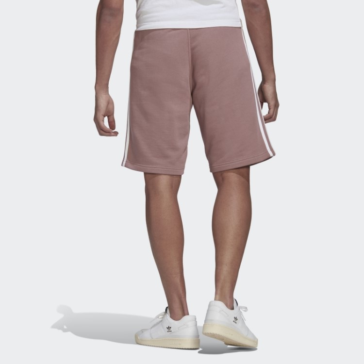 Short De Moletom Com As Três Listras Roxo Adidas