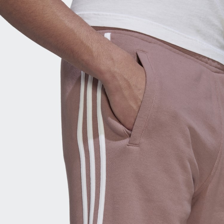 Short De Moletom Com As Três Listras Roxo Adidas