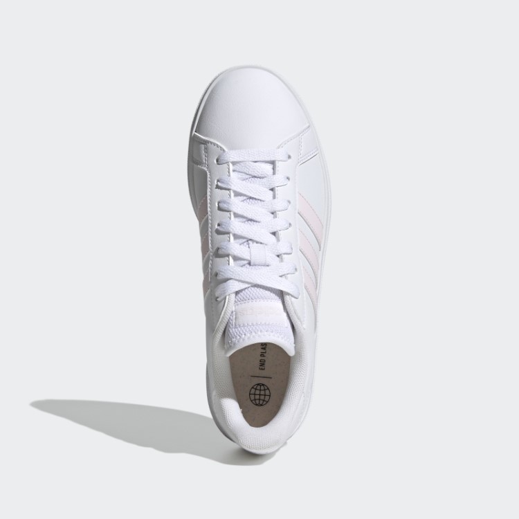 Sapatos Casuais De Corte De Estilo De Vida Branco Grande Tribunal Td Adidas