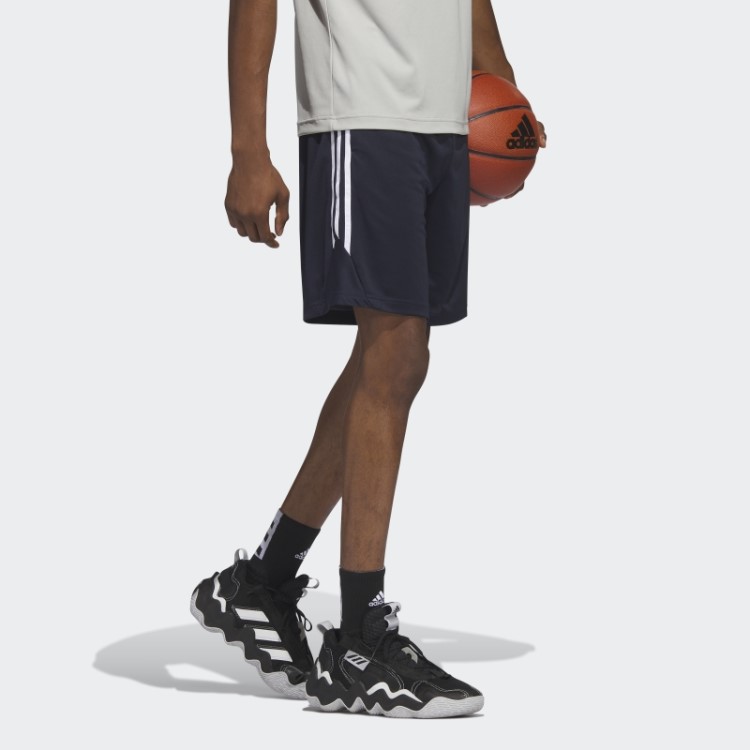 Calção De Basquete Adidas Legends 3 Listras Tinta Quente