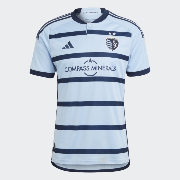 Camisa Esportiva Kansas City 23/24 Casa Autêntica Adidas Glow Blue