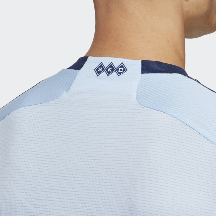 Camisa Esportiva Kansas City 23/24 Casa Autêntica Adidas Glow Blue