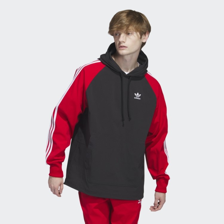 Sst Blusão Com Capuz Preto Adidas