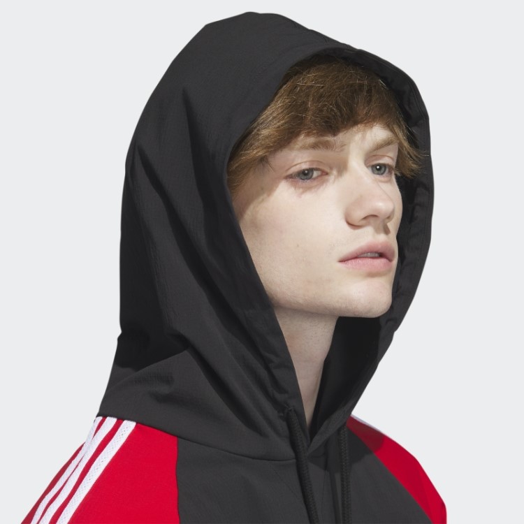 Sst Blusão Com Capuz Preto Adidas