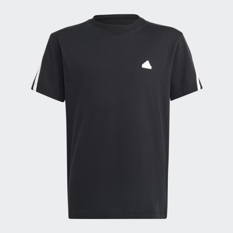 Camiseta Com As Três Listras Branca Adidas Future Icons