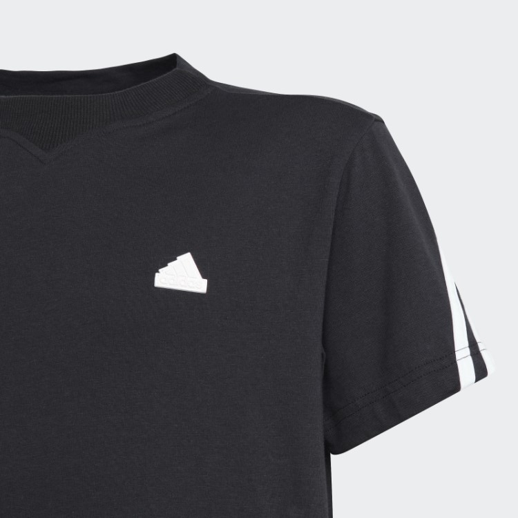 Camiseta Com As Três Listras Branca Adidas Future Icons