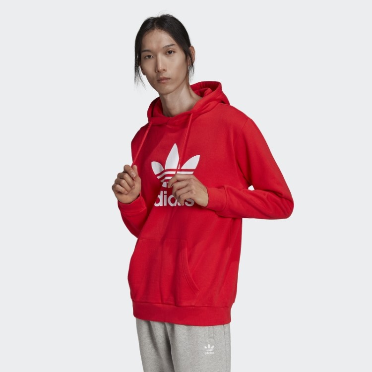 Moletom Vermelho Adicolor Classics Trefoil Adidas