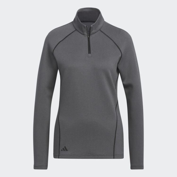 Pulôver De Golfe Preto Com Zíper 1/4 Adidas
