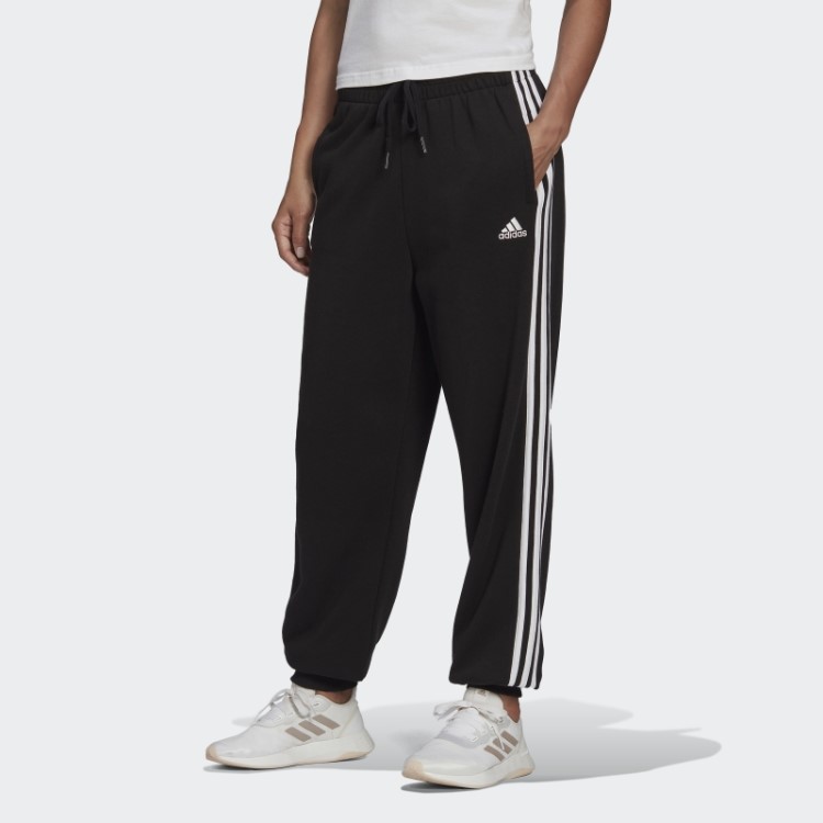 Calça Adidas Essentials Studio Lounge Com As Três Listras Preta