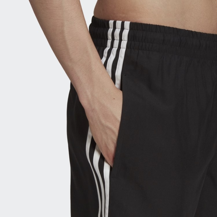 Calção De Banho Adicolor Classics Com As 3 Riscas Preto Adidas
