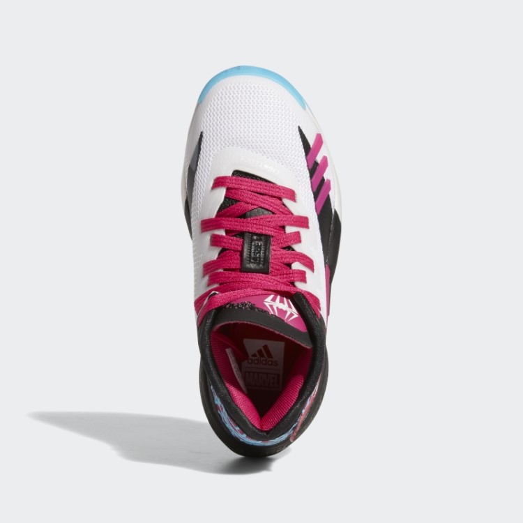 Vestir. Edição #4 Tênis De Basquete Spider Gwen Rosa Adidas