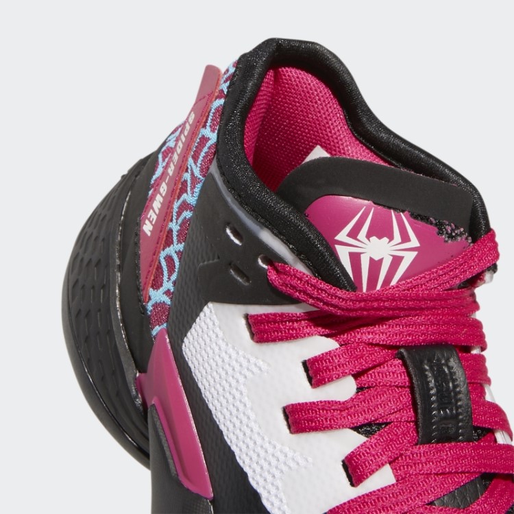 Vestir. Edição #4 Tênis De Basquete Spider Gwen Rosa Adidas