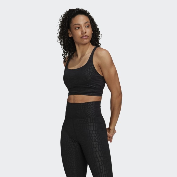 Sutiã Longline De Treinamento Powerimpact Suporte Médio Preto Adidas Fashion
