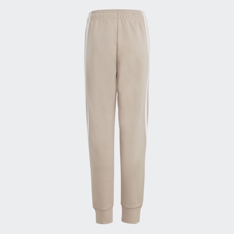 Calça De Algodão Com As Três Listras Taupe Future Icons Da Adidas