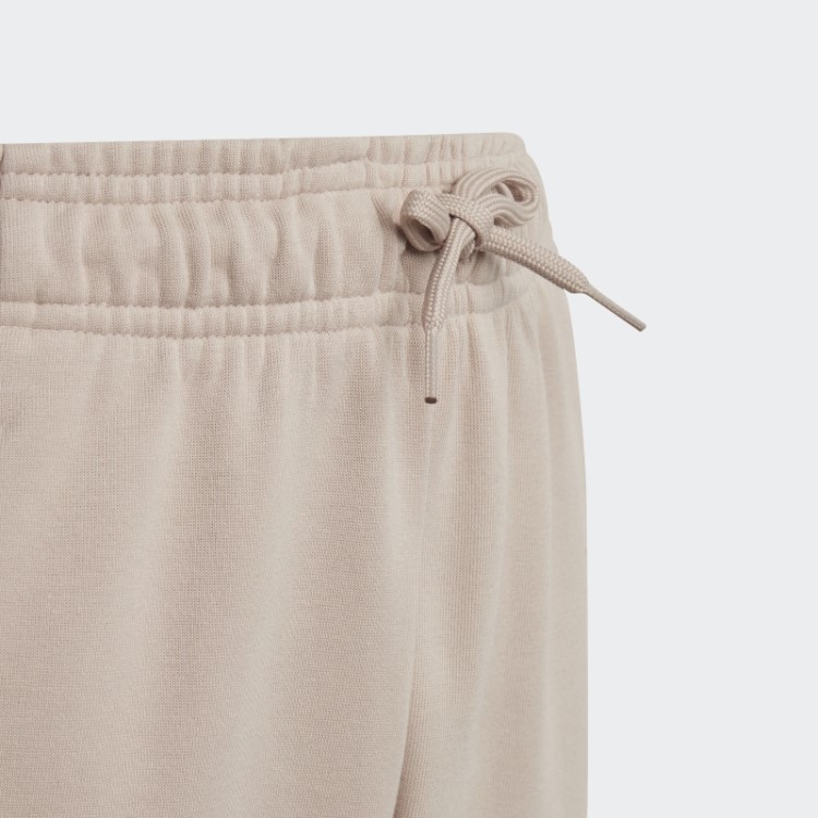 Calça De Algodão Com As Três Listras Taupe Future Icons Da Adidas
