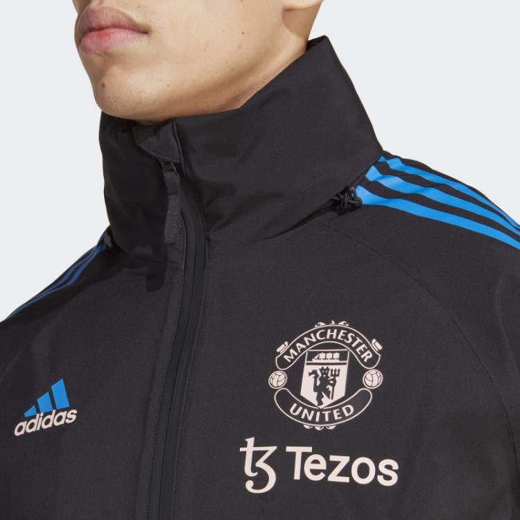 Manchester United Condivo 22 Jaqueta De Tempestade Adidas Preto