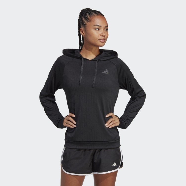 Moletom De Corrida Preto Feito Para Ser Refeito Adidas