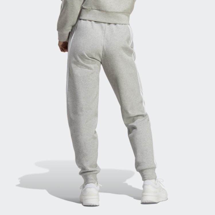 Calça Regular Com As Três Listras Cinza Médio Future Icons Da Adidas