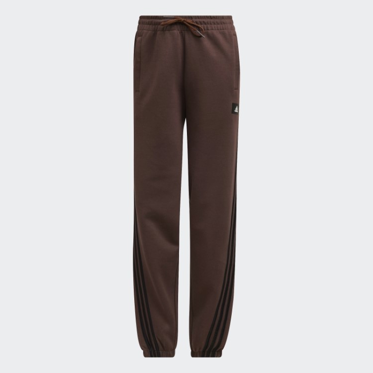 Calça Marrom Adidas Future Icons Com As Três Listras