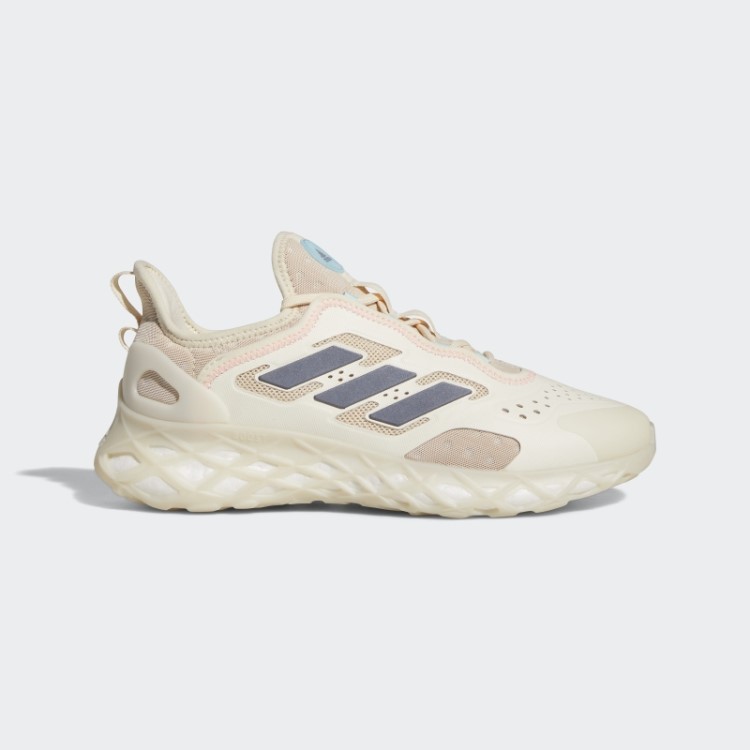 Moda Ecru Matiz Adidas Web Boost Tênis De Corrida Estilo De Vida Esportivo