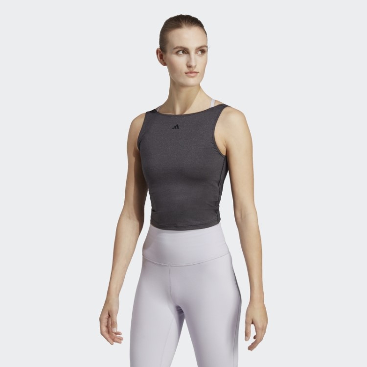 Regata Preta Adidas Yoga Studio Crop