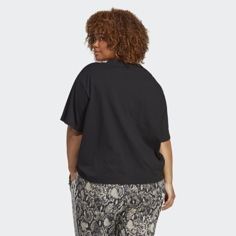 Camiseta Estampada (tamanho Grande) Preta Adidas