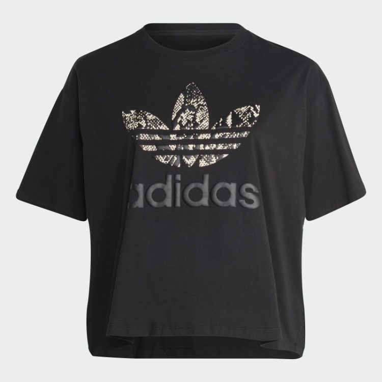 Camiseta Estampada (tamanho Grande) Preta Adidas