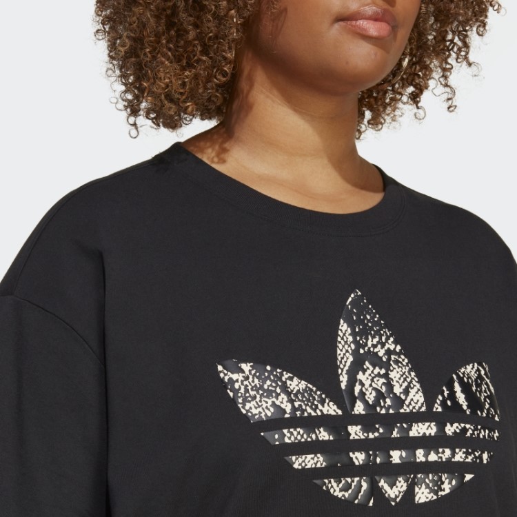 Camiseta Estampada (tamanho Grande) Preta Adidas