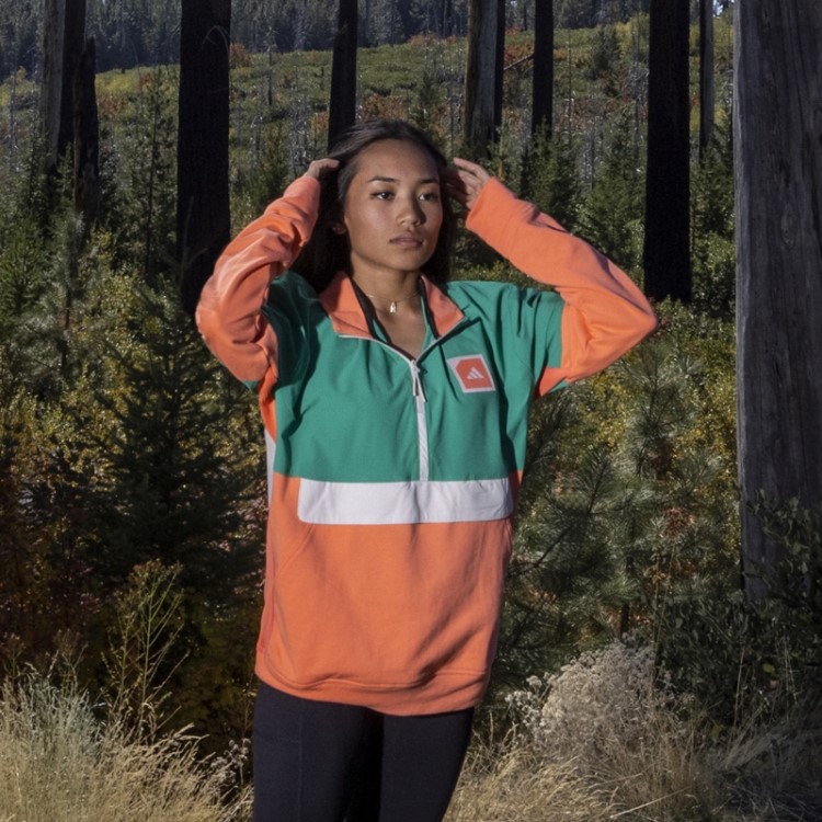 Adidas Azul Adicross 1/2-zip Anoraque De Golfe