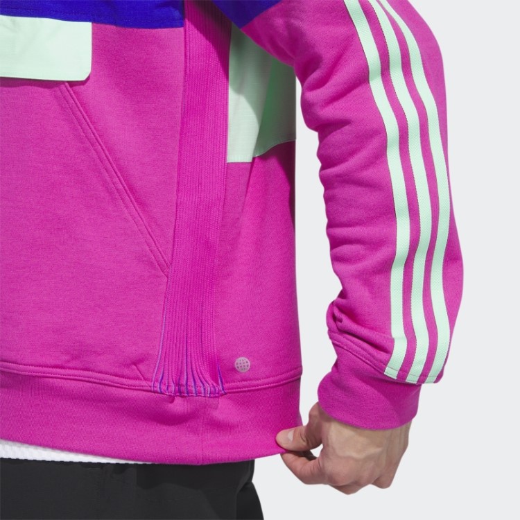 Adidas Azul Adicross 1/2-zip Anoraque De Golfe