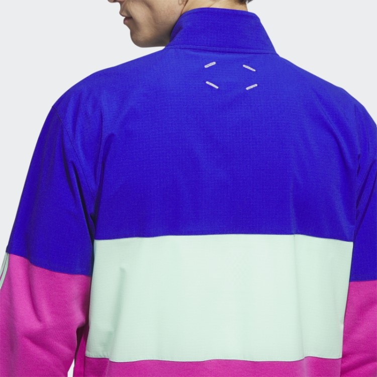 Adidas Azul Adicross 1/2-zip Anoraque De Golfe