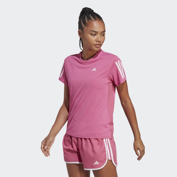 Fúcsia Possui A Camiseta Run Adidas