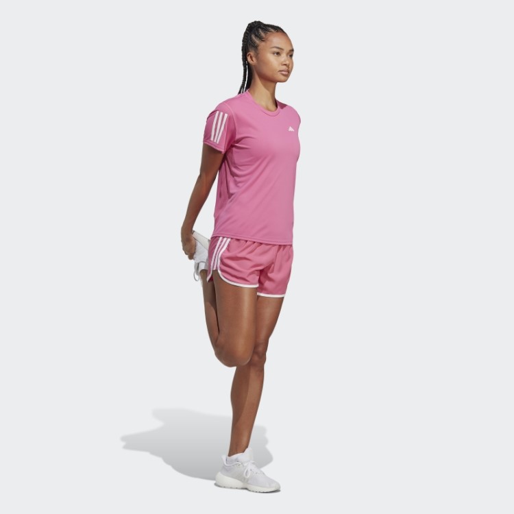 Fúcsia Possui A Camiseta Run Adidas