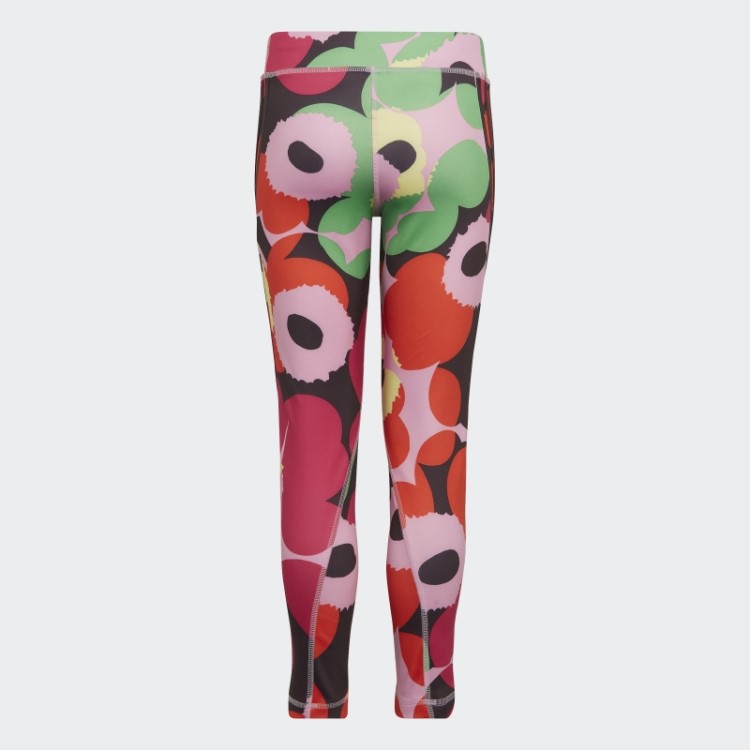 Rosa Geada Adidas X Marimekko Acredite Nesta Meia-calça Com Estampa Floral De Treinamento Aeroready Quente