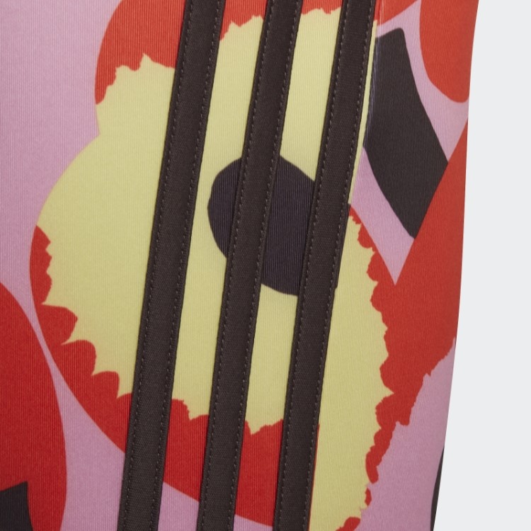 Rosa Geada Adidas X Marimekko Acredite Nesta Meia-calça Com Estampa Floral De Treinamento Aeroready Quente