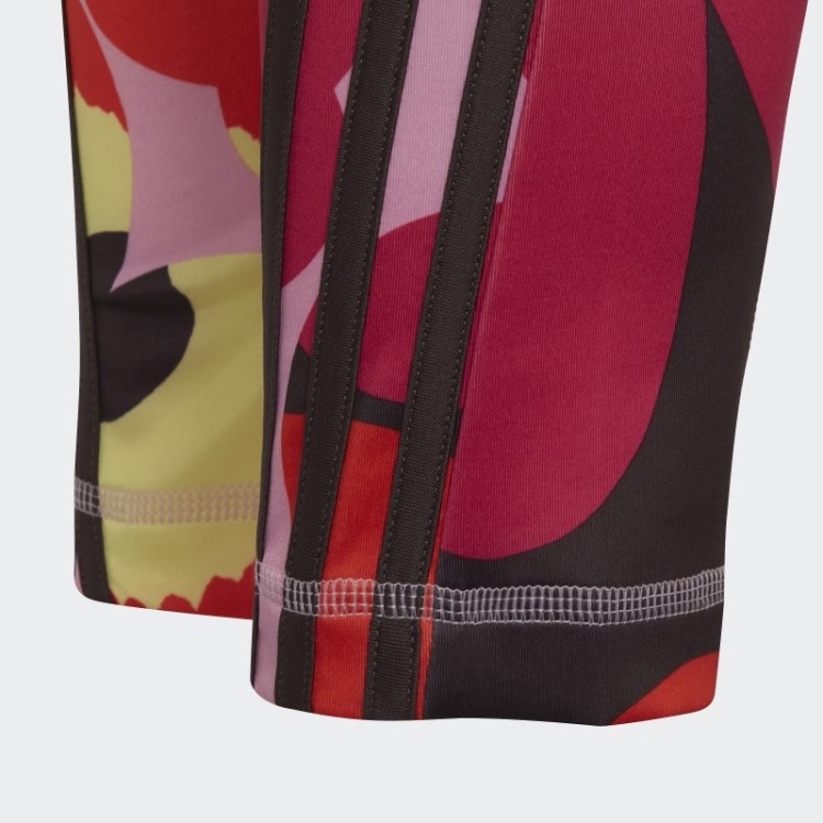 Rosa Geada Adidas X Marimekko Acredite Nesta Meia-calça Com Estampa Floral De Treinamento Aeroready Quente