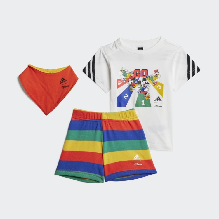Adidas X Disney Mickey Mouse Conjunto De Presente Branco Quente