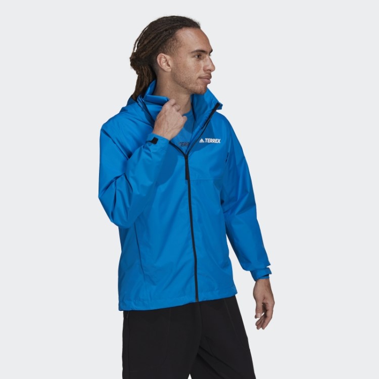 Adidas Terrex Multi Rain.rdy Jaqueta De Chuva De Duas Camadas Azul Choque